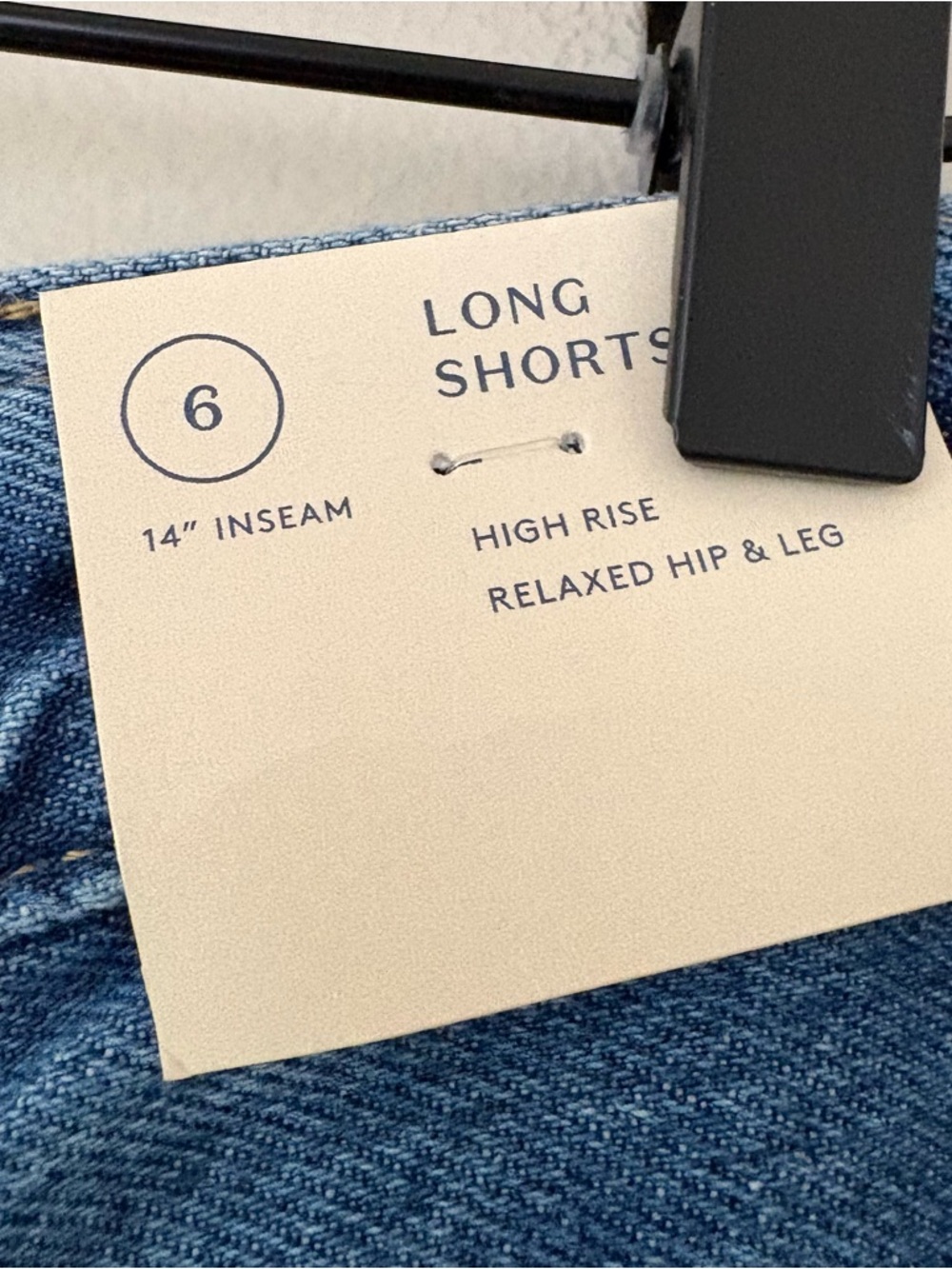 Universal Thread high-rise wide-leg denim culotte Long shorts Size 6 - Picture 6 of 12